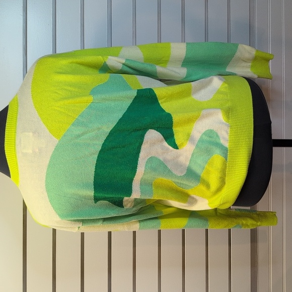 Future Collective x Alani Noelle abstract crew neck sweater green size Medium - Picture 4 of 7